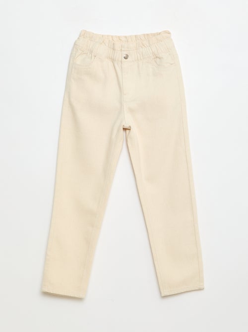 Pantalón denim mom de talle alto - Kiabi