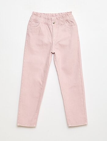 Pantalón denim mom de talle alto