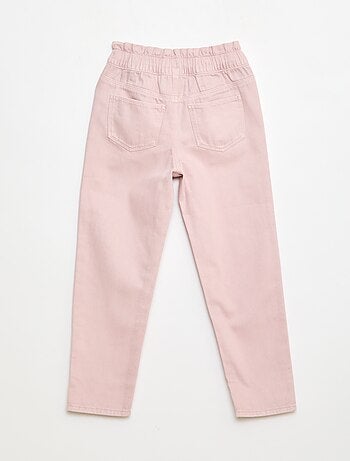 Pantalón denim mom de talle alto