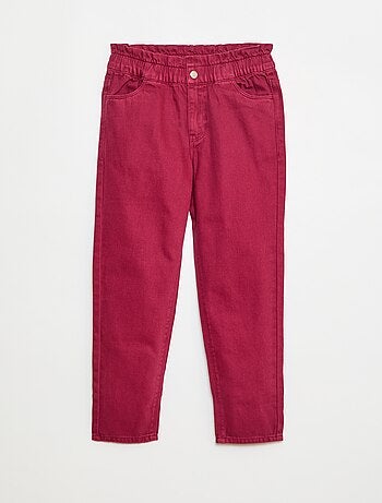 Pantalón denim mom de talle alto