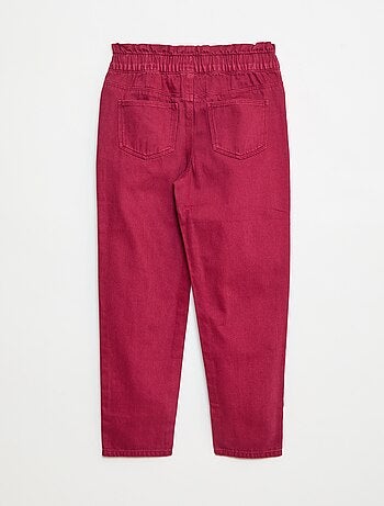 Pantalón denim mom de talle alto