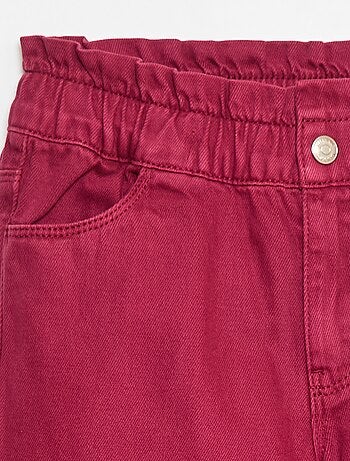 Pantalón denim mom de talle alto