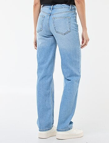 Pantalón denim regular de algodón - L34