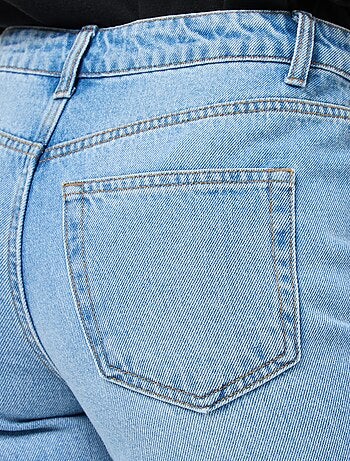 Pantalón denim regular de algodón - L34