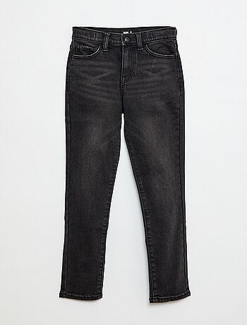 Pantalón denim elástico corte slim de algodón