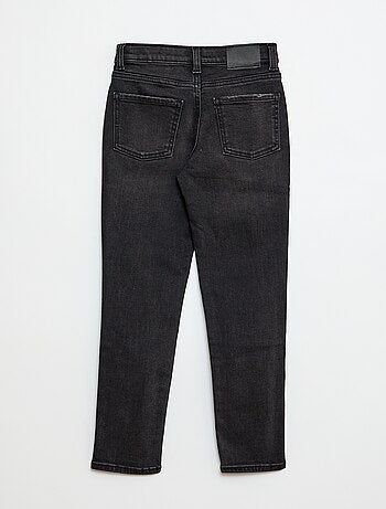 Pantalón denim elástico corte slim de algodón