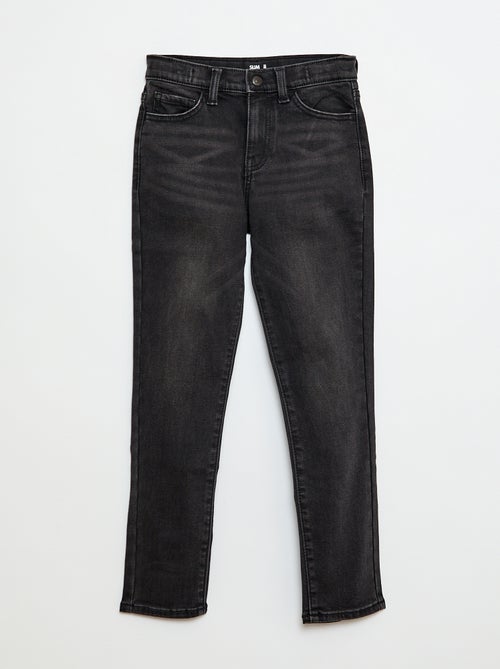 Pantalón denim stretch corte slim de algodón - Kiabi