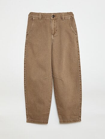 Pantalón denim / vaquero corte globo ancho