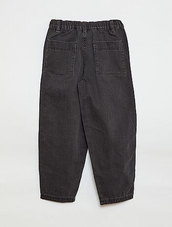 Pantalón denim / vaquero corte globo ancho