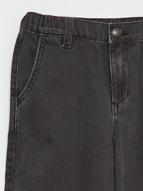 Pantalón denim / vaquero corte globo ancho - Kiabi