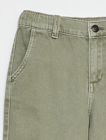 Pantalón denim / vaquero corte globo ancho
