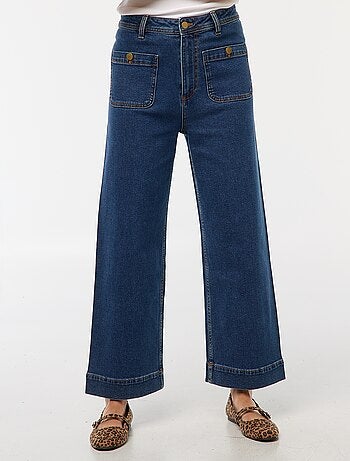 Pantalón denim wide leg