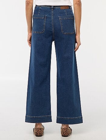 Pantalón denim wide leg