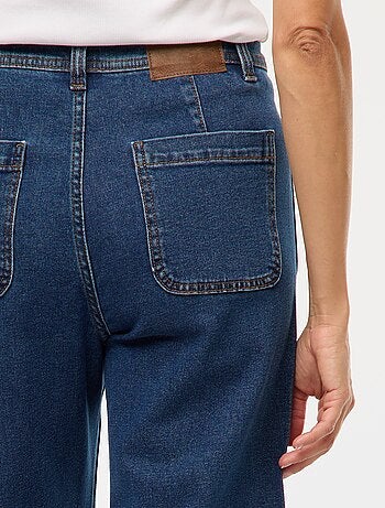 Pantalón denim wide leg