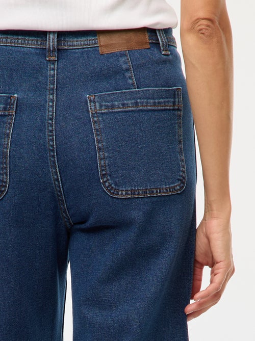 Pantalón denim wide leg - Kiabi
