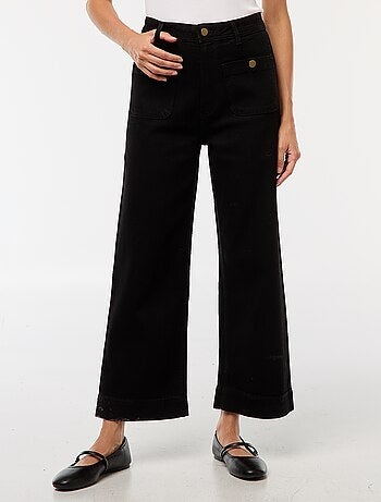 Pantalón denim wide leg