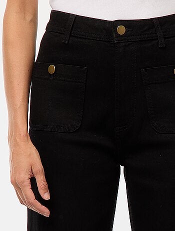 Pantalón denim wide leg