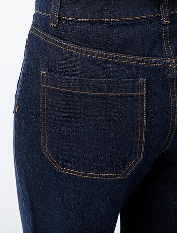 Pantalón denim wide liso