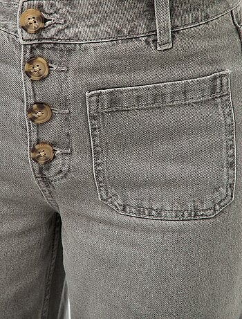 Pantalón denim wide liso