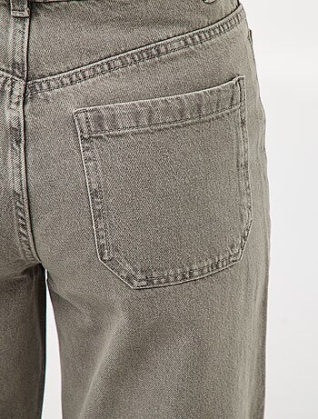 Pantalón denim wide liso
