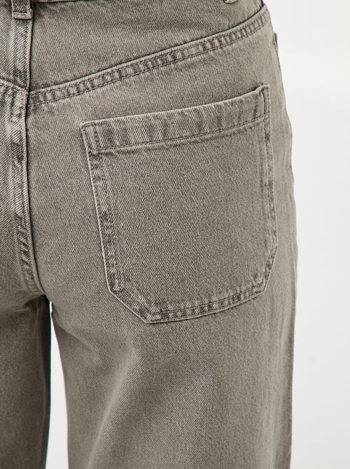 Pantalón denim wide liso - Kiabi