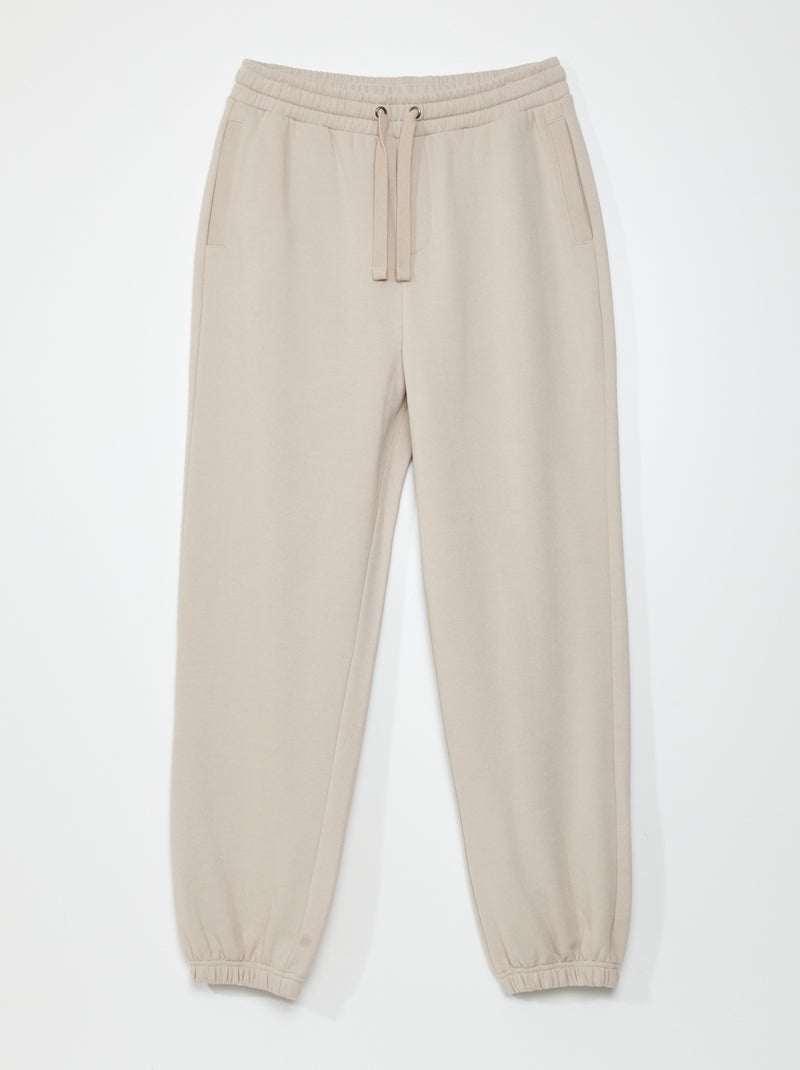 Pantalón deportivo beige - Kiabi