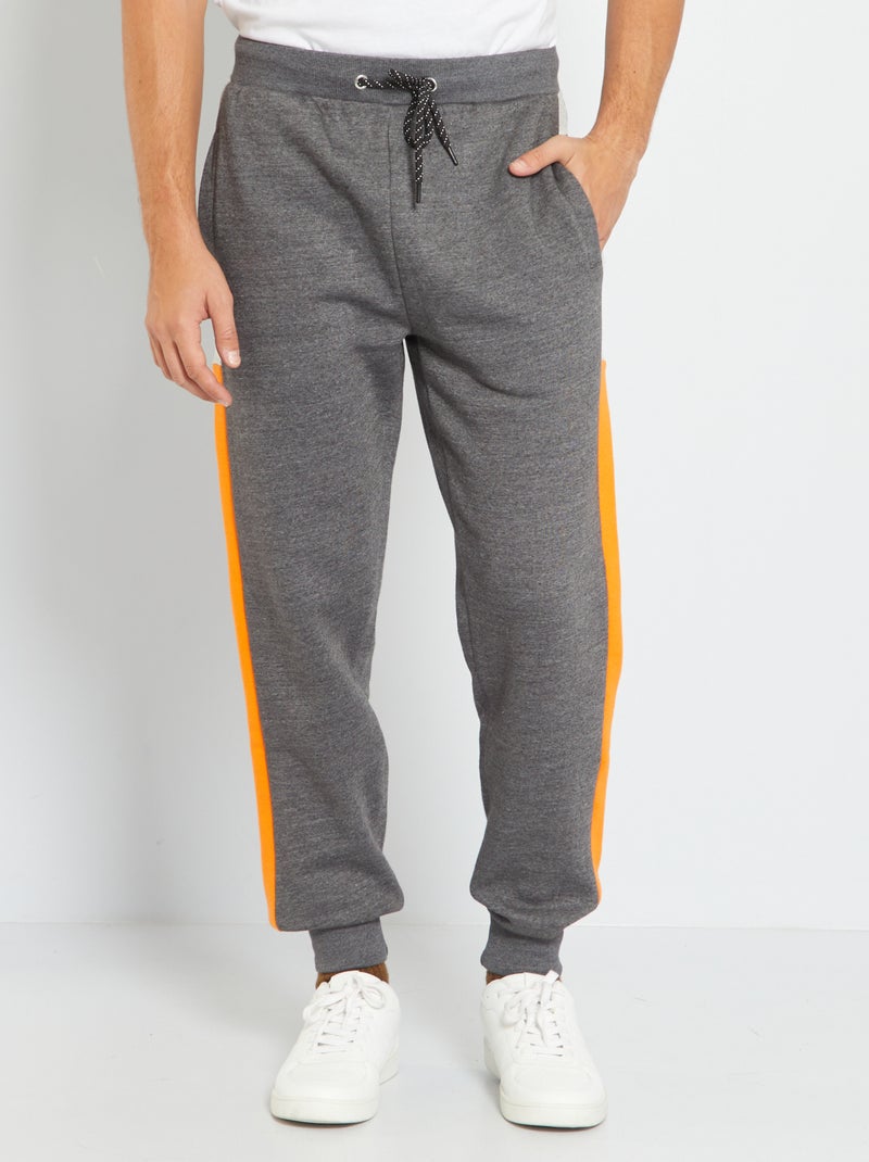 Pantalón deportivo colorblock GRIS - Kiabi