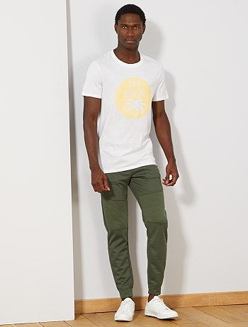 Pantalón deportivo con pespuntes - Kiabi