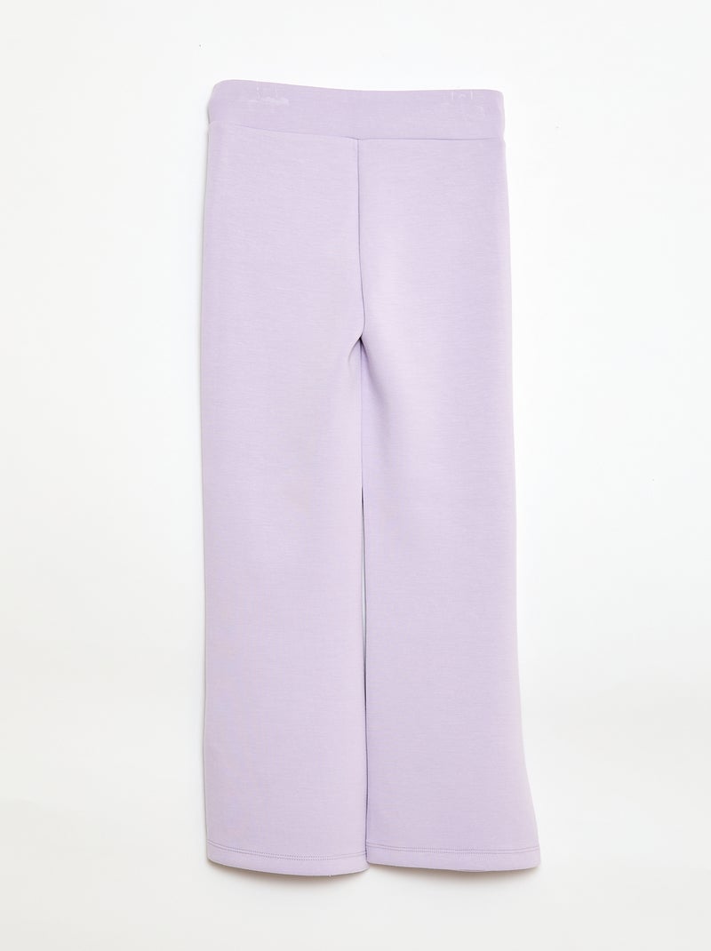 Pantalón deportivo corte flare Rosa - Kiabi