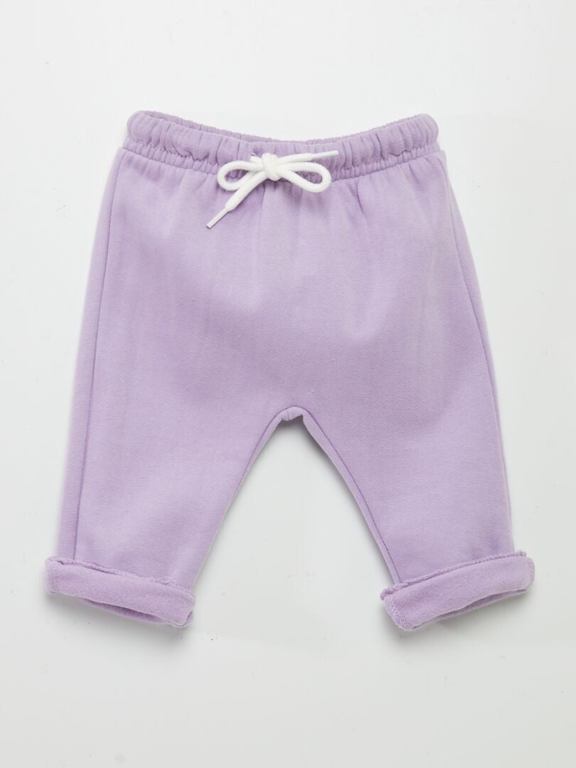 Pantalón deportivo corte sarouel PURPURA - Kiabi