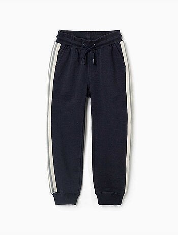 Pantalón deportivo de algodón con cintas a rayas