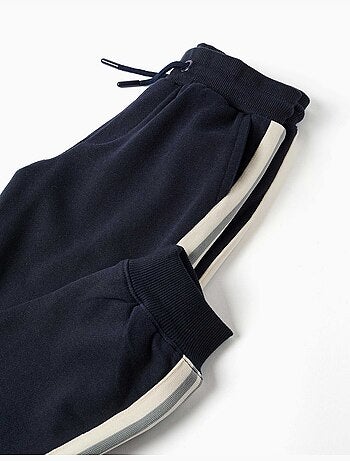 Pantalón deportivo de algodón con cintas a rayas