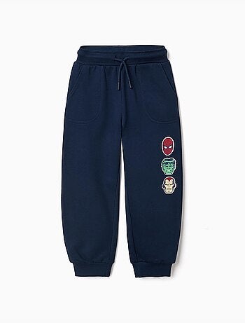 Pantalón deportivo de algodón con estampado Marvel y cordón