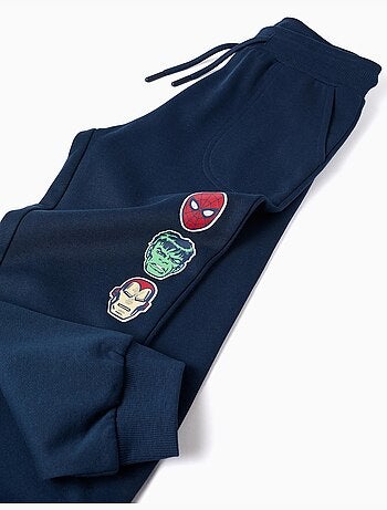 Pantalón deportivo de algodón con estampado Marvel y cordón