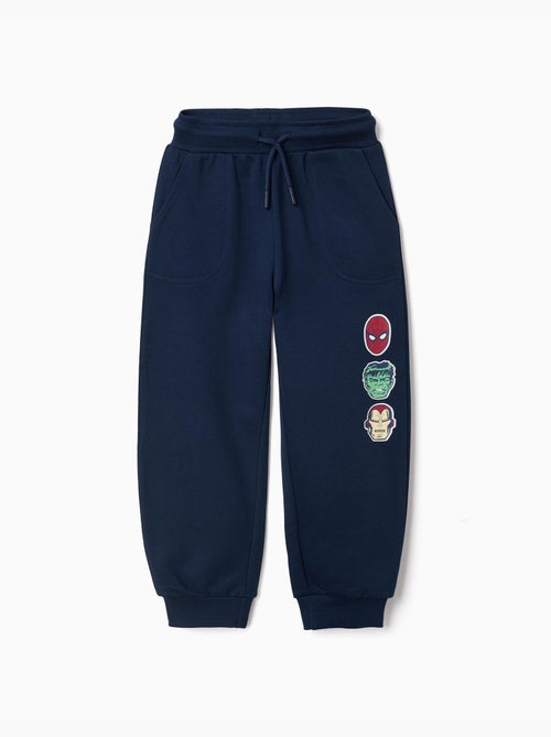 Pantalón deportivo de algodón con estampado Marvel y cordón - Kiabi Pantalón deportivo de algodón con estampado Marvel y cordón - Kiabi