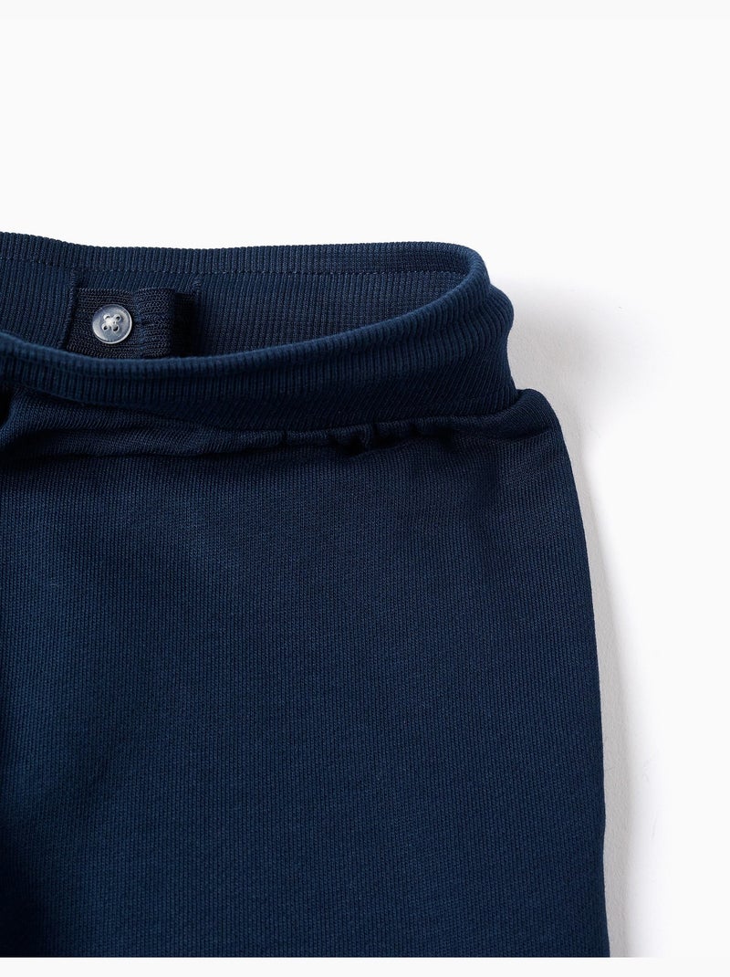 Pantalón deportivo de algodón con estampado Marvel y cordón Azul oscuro - Kiabi