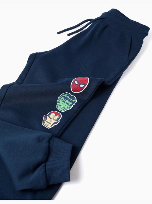 Pantalón deportivo de algodón con estampado Marvel y cordón - Kiabi Pantalón deportivo de algodón con estampado Marvel y cordón - Kiabi