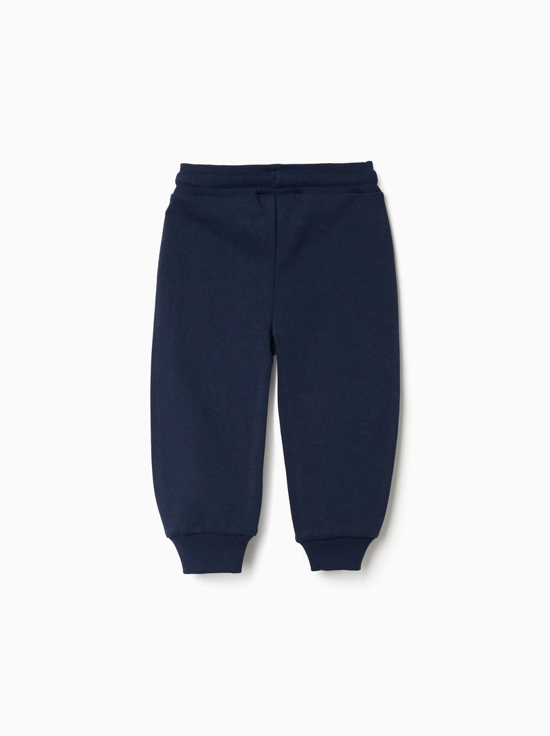 Pantalón deportivo de algodón con estampado Super Friends Azul oscuro - Kiabi