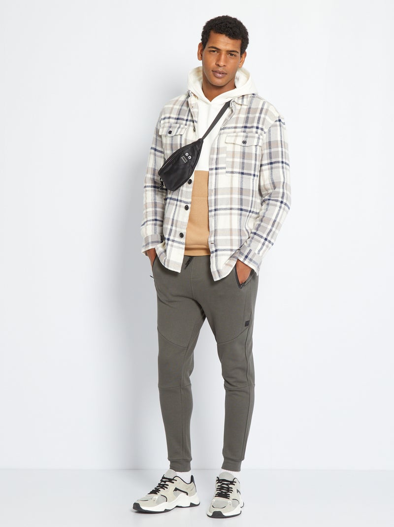 Pantalón deportivo de piqué de algodón KAKI - Kiabi