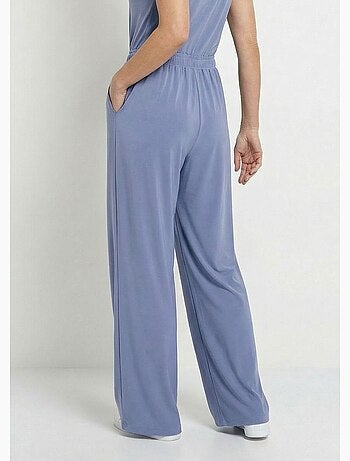 Pantalón deportivo fluido de pierna ancha con cintura elástica - Afibel