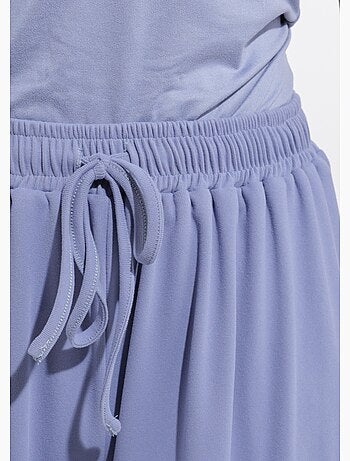 Pantalón deportivo fluido de pierna ancha con cintura elástica - Afibel