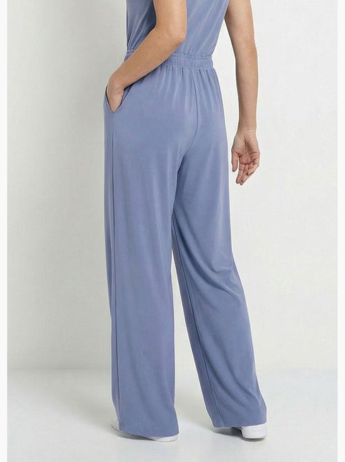 Pantalón deportivo fluido de pierna ancha con cintura elástica - Afibel - Kiabi