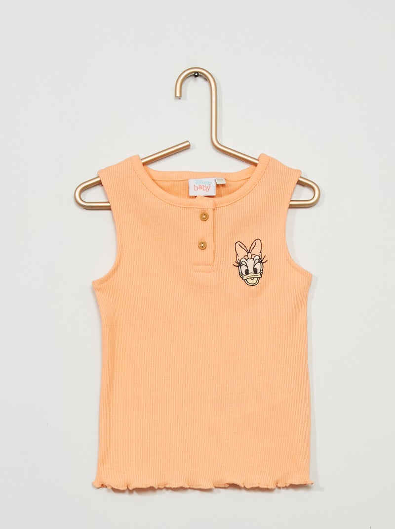 Pantalón 'Disney' de punto de canalé NARANJA - Kiabi