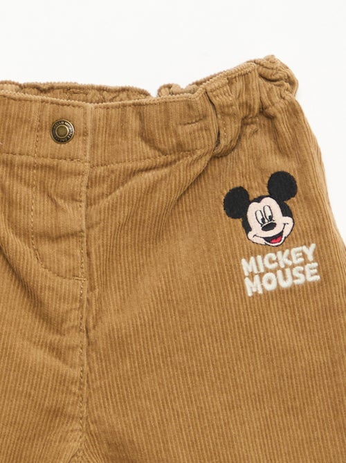 Pantalón 'Disney' 'Mickey' de pana - Kiabi