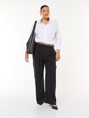 Pantalón efecto calzoncillo leopardo