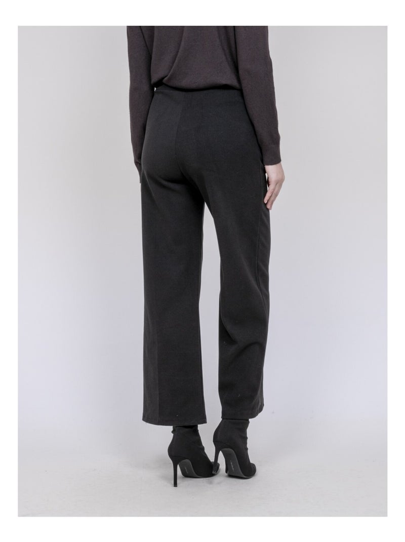 Pantalón efecto lana EDVIGE Negro - Kiabi