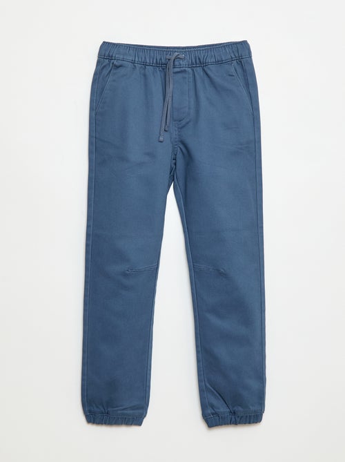 Pantalón elástico de algodón - Kiabi