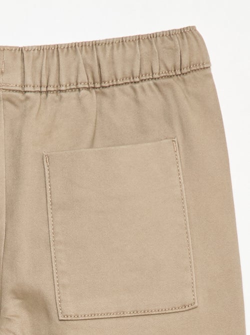 Pantalón elástico de algodón - Kiabi