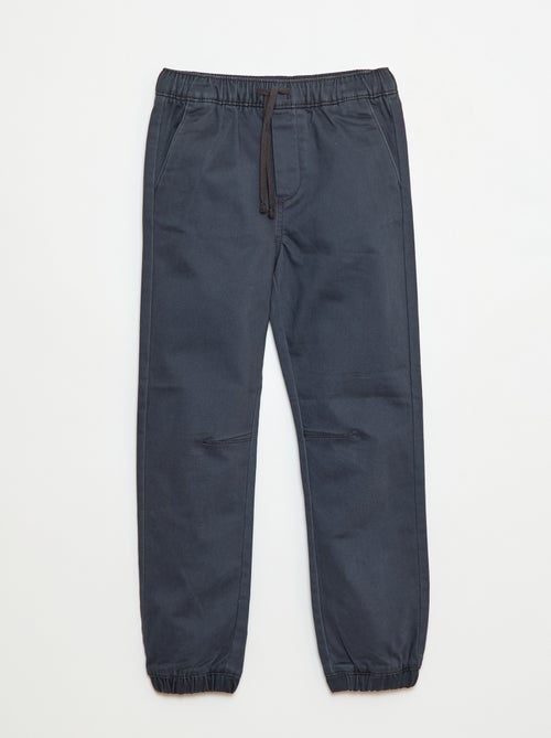 Pantalón elástico de algodón - Kiabi