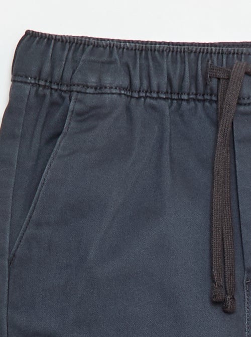 Pantalón elástico de algodón - Kiabi